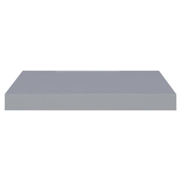 Schwebende Wandregale 2 Stk. Grau 40x23x3,8cm MDF