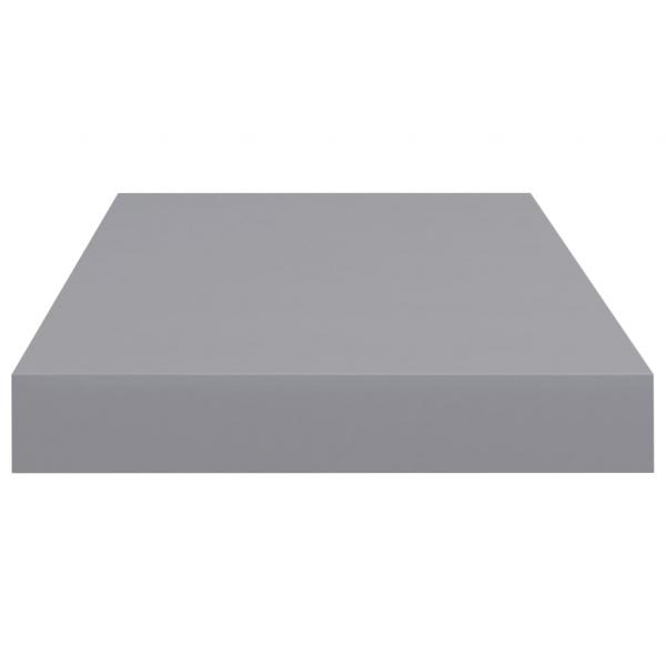 Schweberegale 4 Stk. Grau 50x23x3,8 cm MDF