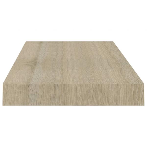 Schwebende Wandregale 2 Stk. Eichefarben 50x23x3,8cm MDF