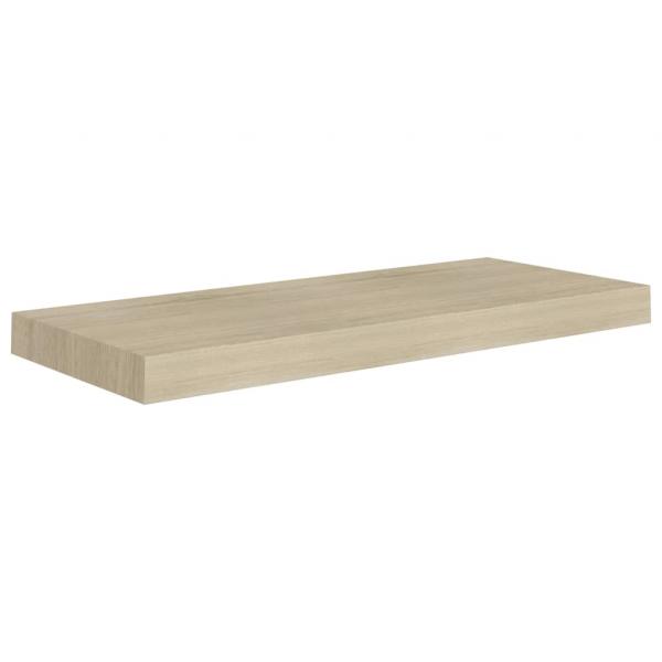 Schwebende Wandregale 2 Stk. Eichefarben 60x23,5x3,8cm MDF