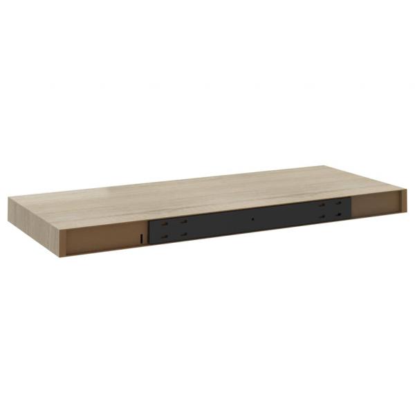 Schwebende Wandregale 2 Stk. Eichefarben 60x23,5x3,8cm MDF