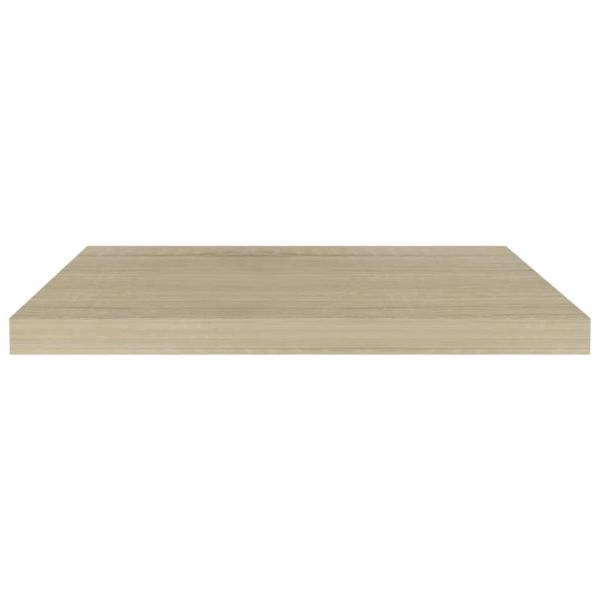 Schwebende Wandregale 4 Stk. Eichefarben 60x23,5x3,8cm MDF