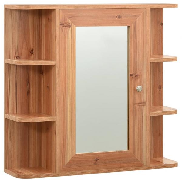 Bad-Spiegelschrank Eichefarben 66x17x63 cm MDF