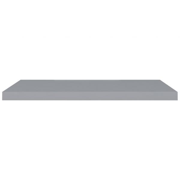 Schwebende Wandregale 2 Stk. Grau 90x23,5x3,8cm MDF