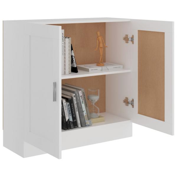 Bücherschrank Weiß 82,5x30,5x80 cm Holzwerkstoff