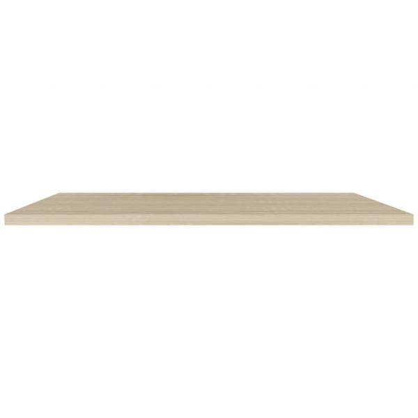 Schwebende Wandregale 2 Stk. Eichefarben 120x23,5x3,8 cm MDF