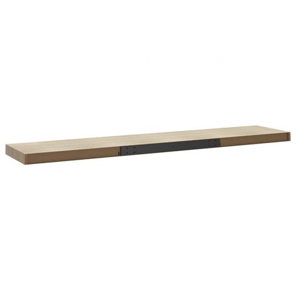 Schwebende Wandregale 2 Stk. Eichefarben 120x23,5x3,8 cm MDF