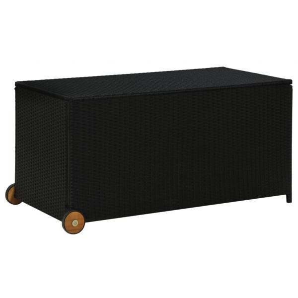 ARDEBO.de - Garten-Auflagenbox Schwarz 120x65x61 cm Poly Rattan