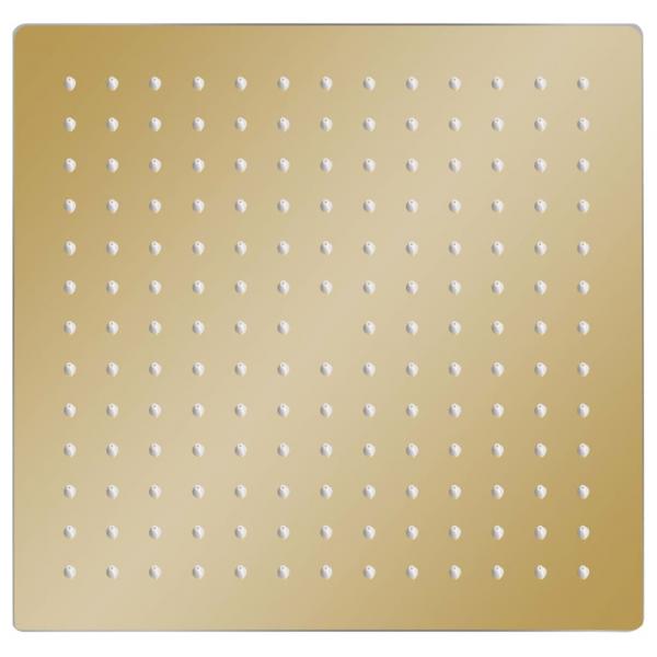 Regenbrause Edelstahl 30x30 cm Quadrat Golden