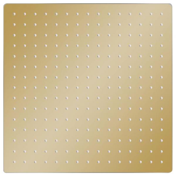 Regenbrause Edelstahl 40x40 cm Quadrat Golden