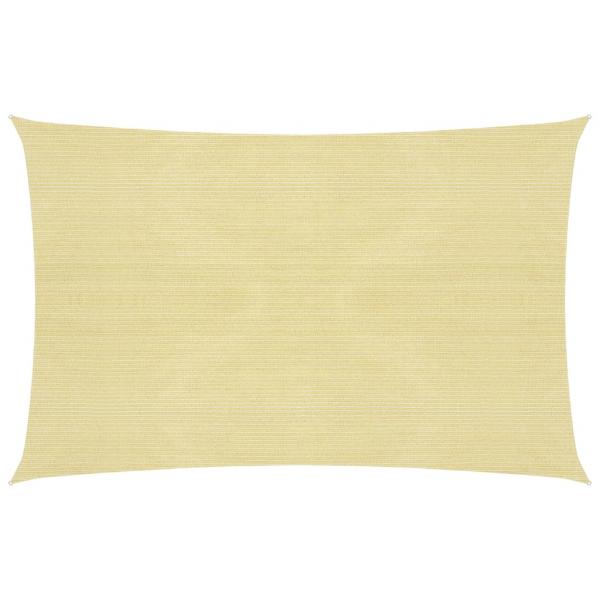 ARDEBO.de - Sonnensegel 160 g/m² Beige 3x4,5 m HDPE  