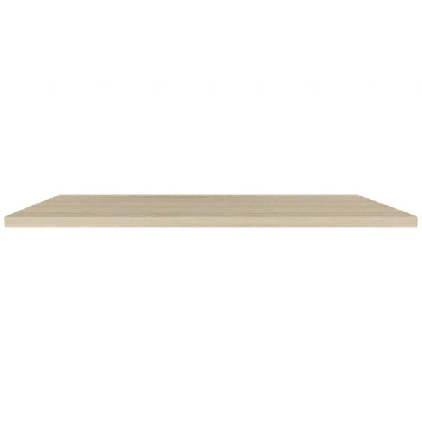 Schweberegale 4 Stk. Eichen-Optik 120x23,5x3,8 cm MDF