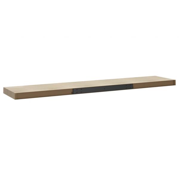 Schweberegale 4 Stk. Eichen-Optik 120x23,5x3,8 cm MDF