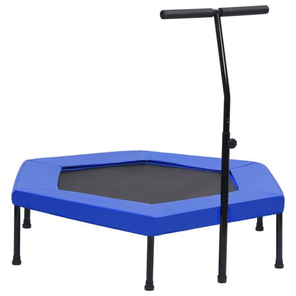 ARDEBO.de - Fitness Trampolin mit Griff Sicherheitspolster Sechseck 122 cm