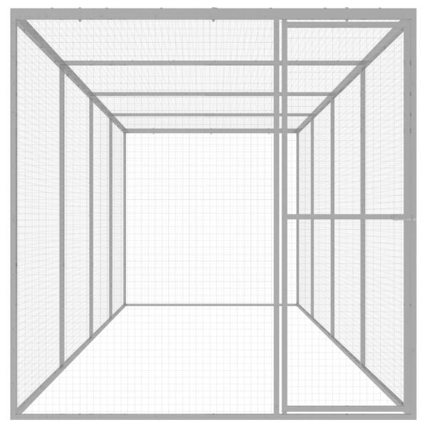 Katzenkäfig 6x1,5x1,5 m Verzinkter Stahl