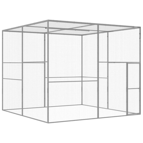 ARDEBO.de - Katzenkäfig 3x3x2,5 m Verzinkter Stahl