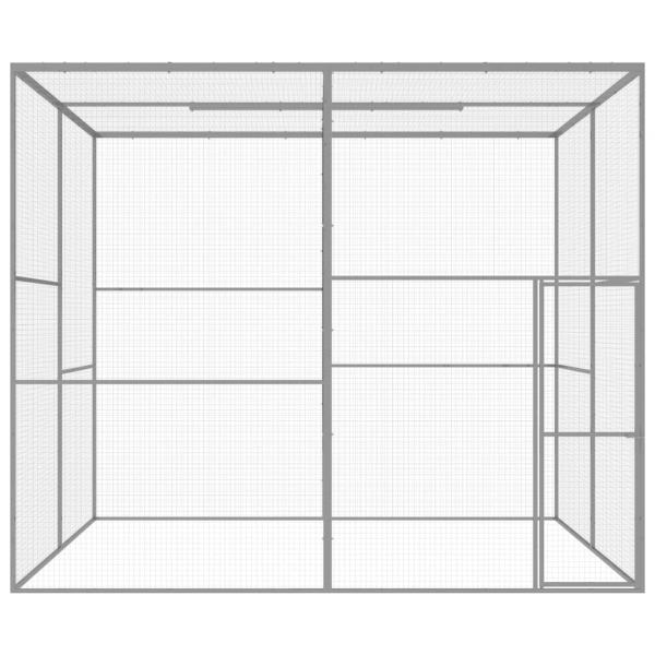 Katzenkäfig 3x3x2,5 m Verzinkter Stahl