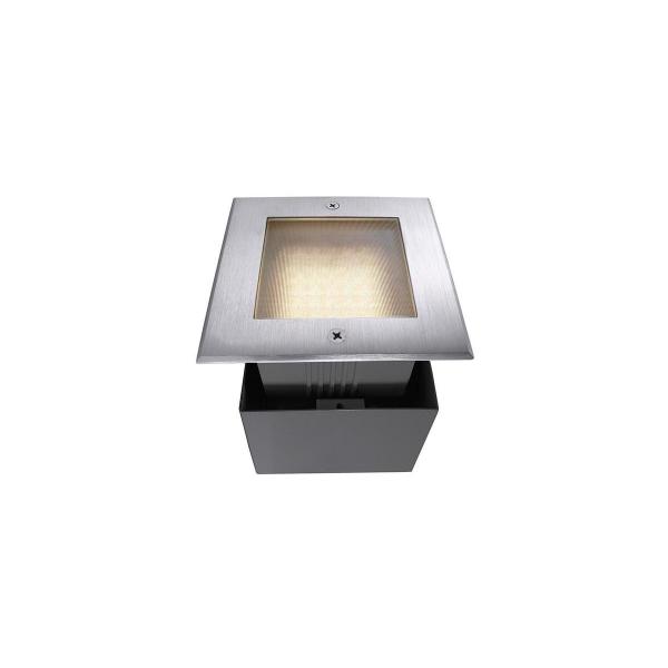 ARDEBO.de DEKO-LIGHT Square II WW Bodeneinbauleuchte, spannungskonstant, symmetrisch, 220-240V AC/50-60Hz, silberfarben (730248)