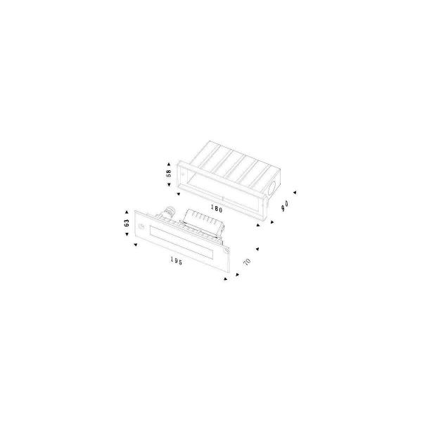 DEKO-LIGHT Line I WW Bodeneinbauleuchte, spannungskonstant, asymmetrisch, 220-240V AC/50-60Hz, 4,5W, silberfarben (730292)