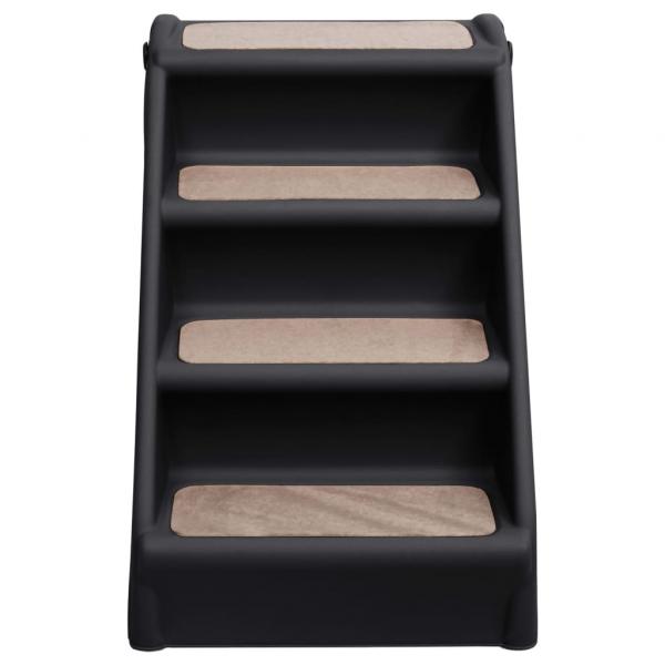 Hundetreppe Klappbar Schwarz 62x40x49,5 cm