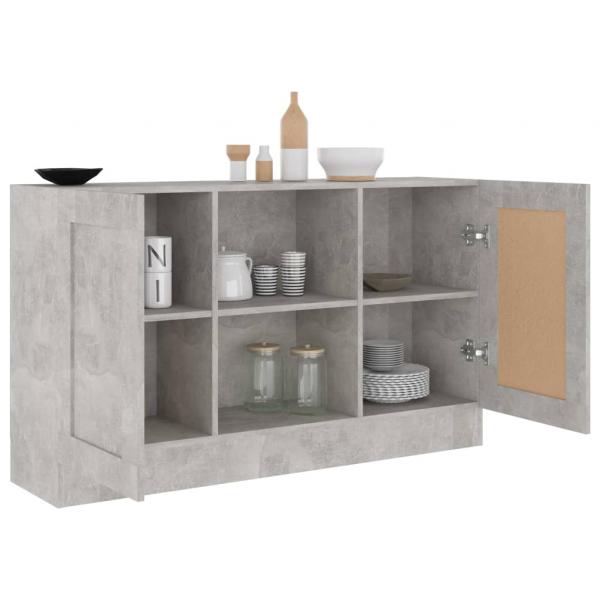 Sideboard Betongrau 120x30,5x70 cm Holzwerkstoff