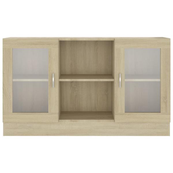 Vitrinenschrank Sonoma-Eiche 120x30,5x70 cm Holzwerkstoff