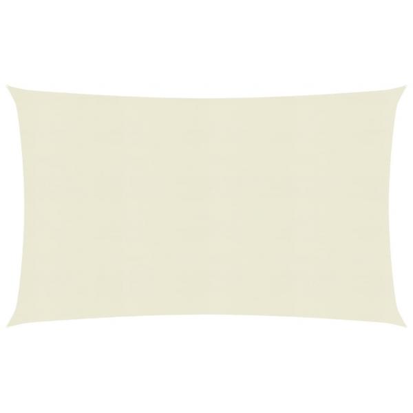 ARDEBO.de - Sonnensegel 160 g/m² Creme 6x7 m HDPE