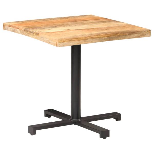 Bistrotisch Quadratisch 80x80x75 cm Raues Mangoholz