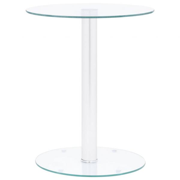 ARDEBO.de - Couchtisch Transparent 40 cm Hartglas