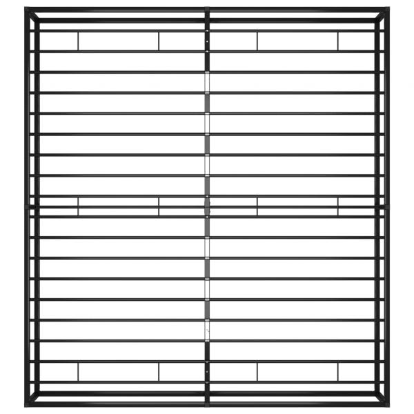 Bettgestell Schwarz Metall 200x200 cm