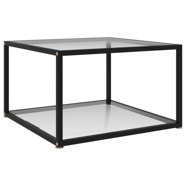 ARDEBO.de - Couchtisch Transparent 60x60x35 cm Hartglas