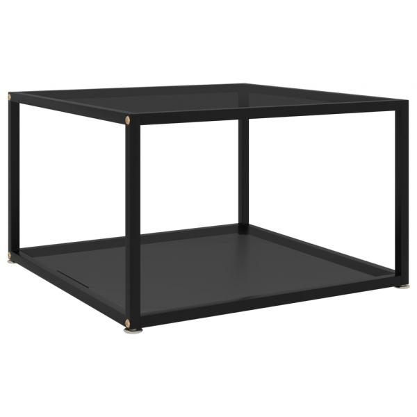 ARDEBO.de - Couchtisch Schwarz 60x60x35 cm Hartglas