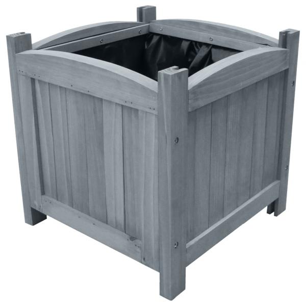 ARDEBO.de - Garten-Hochbeete 2 Stk. 30x30x30 cm Massivholz Tanne 