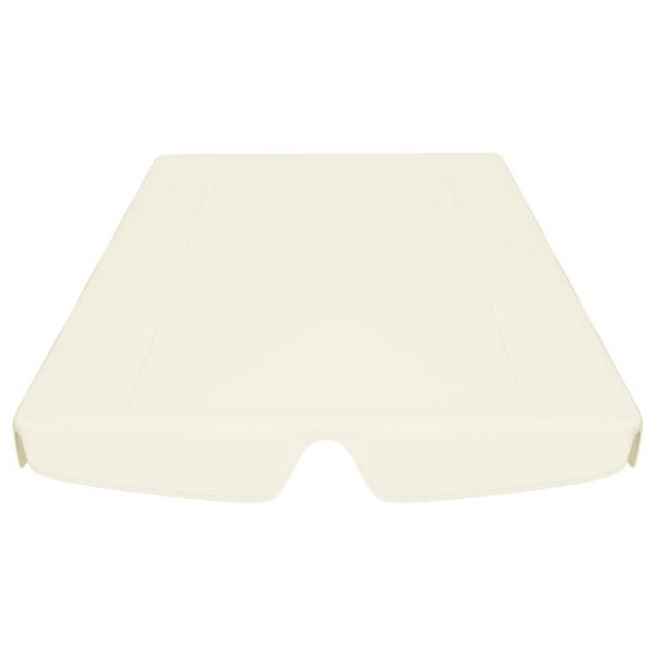 Ersatzdach für Hollywoodschaukel Creme 150/130x105/70 cm