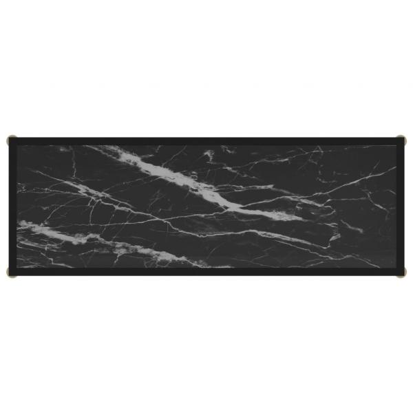 Konsolentisch Schwarz 100x35x75 cm Hartglas