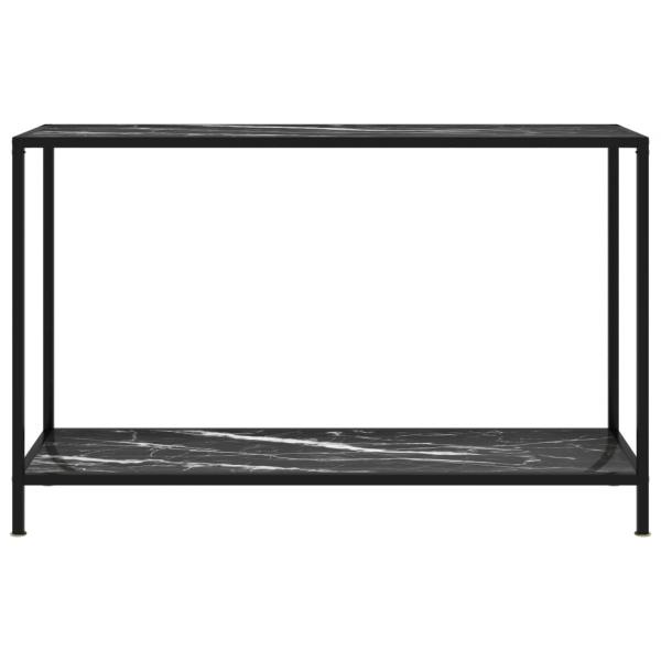 Konsolentisch Schwarz 120x35x75 cm Hartglas