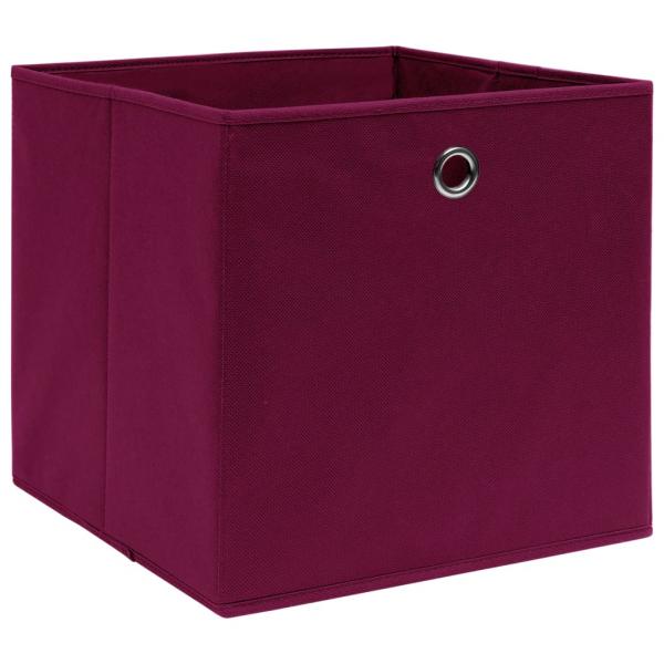 Aufbewahrungsboxen 10 Stk. Vliesstoff 28x28x28 cm Dunkelrot