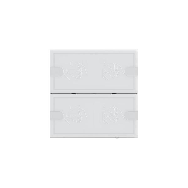 ARDEBO.de Gira 5002003 KNX Tastsensor 4 Komfort 2fach, weiß