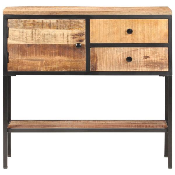 Sideboard 85x30x80 cm Raues Mangoholz