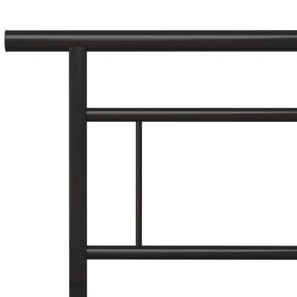 Bettgestell Schwarz Metall 140x200 cm