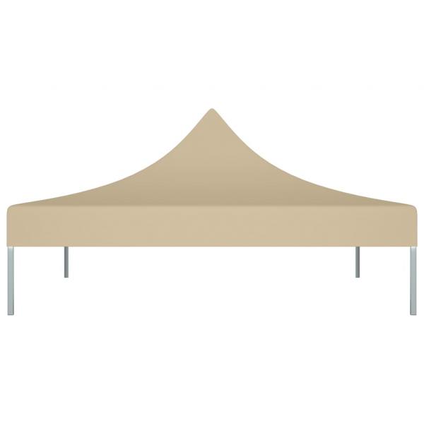 Partyzelt-Dach 3x3 m Beige 270 g/m²