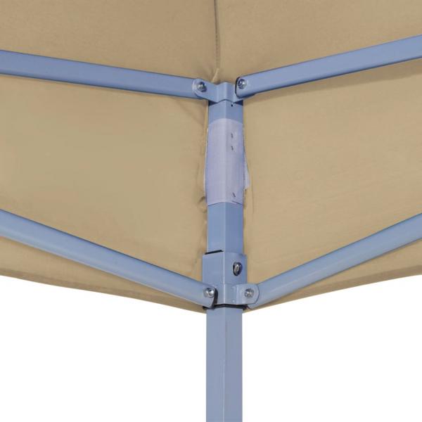 Partyzelt-Dach 3x3 m Beige 270 g/m²