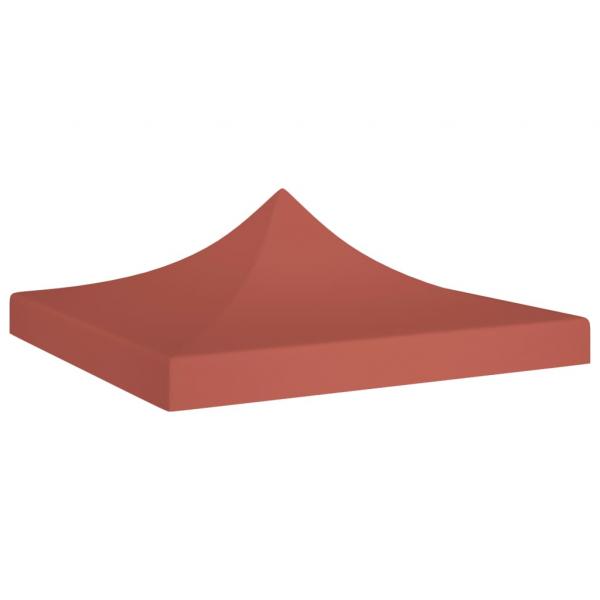 ARDEBO.de - Partyzelt-Dach 3x3 m Terrakotta-Rot 270 g/m²