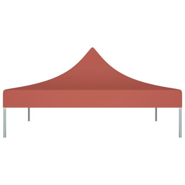 Partyzelt-Dach 3x3 m Terrakotta-Rot 270 g/m²