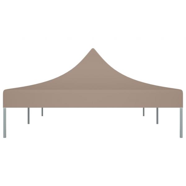 Partyzelt-Dach 6x3 m Taupe 270 g/m²