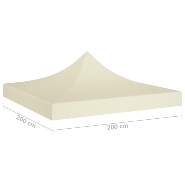 Partyzelt-Dach 2x2 m Creme 270 g/m² 