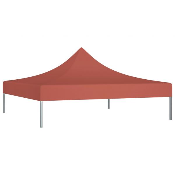 Partyzelt-Dach 2x2 m Terracotta-Rot 270 g/m² 