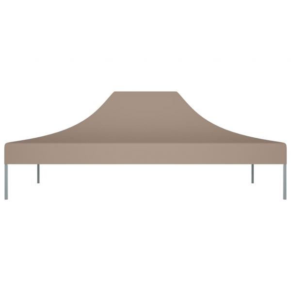 Partyzelt-Dach 4x3 m Taupe 270 g/m²