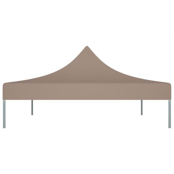 Partyzelt-Dach 4x3 m Taupe 270 g/m²