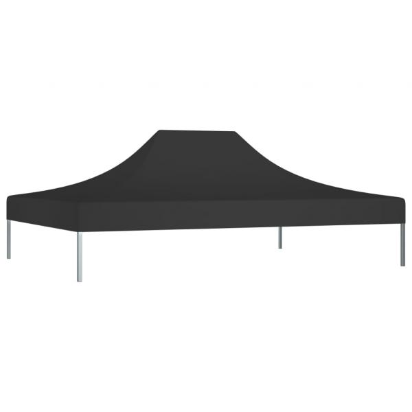 Partyzelt-Dach 4x3 m Schwarz 270 g/m²